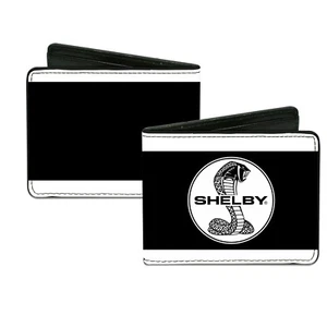 Billetera Shelby Cobra negra blanca rayas Ford Mustang CSQ - Imagen 1 de 2