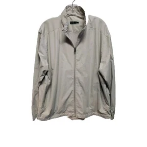 Callaway Mens Jacket Size M Beige Zipper Front Golf Zipper Pockets - Picture 1 of 10