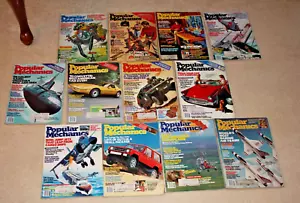 1980/83 POPULAR MECHANICS MAGAZINE LOT OF 12: New Car Line-ups, Corvettes, RX-7 - Picture 1 of 5