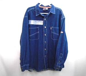 LUGZ Vintage 1990’s Authentic Streetwear Denim Button Up Shirt Men's Size 44 - Picture 1 of 12