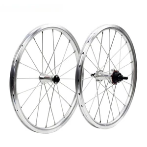 16'' DT Spokes Folding Bike Wheelset Rim Caliper Brake 6 Pawls Straight Pull Hub - Picture 1 of 21