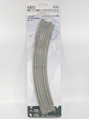 Neu Kato Unitrack 20-186 zweigleisig Quersteigerungskurve 480/447 L & R