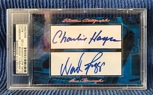 Wade Boggs Charlie Hayes 2013 HA Historic Autographs Five Boroughs PSA Authentic - Picture 1 of 5
