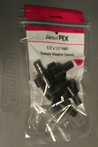 (5) 1/2" PEX x 1/2" Swivel FNPT Adapters - Poly Lead-Free Crimp Fittings (B175) - Picture 1 of 2