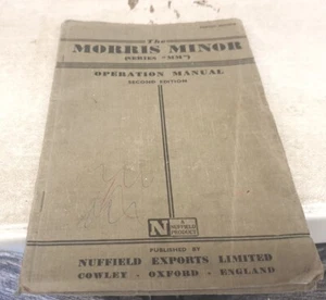Nov 1949 MORRIS MINOR LOW LITE Operation Manual RARE 2nd Edition - Picture 1 of 5