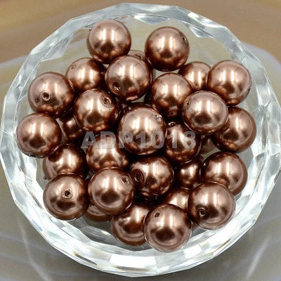 200 cuentas sueltas redondas de perlas de vidrio checo de alta calidad 3 mm 4 mm 6 mm 8 mm 10 mm 12 mm Foto 1 de 3