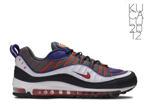 nike red white and blue air max 98 trainers