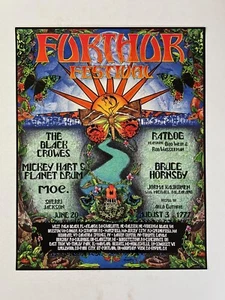 Further Festival 1997 Poster w/ Rat Dog, Black Crowes, Moe., Bruce Hornsby ++ - Picture 1 of 5