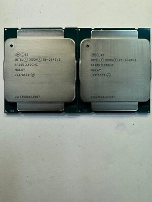 Lote de 2 CPU Intel Xeon E5-2640v3 SR205 2,6 GHz LGA2011/Socket R 8 núcleos 90 W Foto 1 de 3