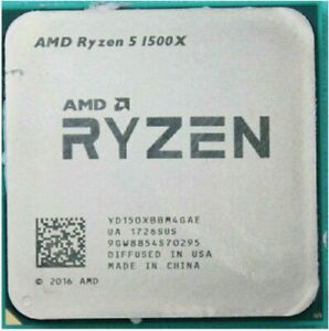 AMD Ryzen 5 1500X R5-1500X 3.5-3.7 GHz 4-Core 65W Socket AM4 CPU Processor