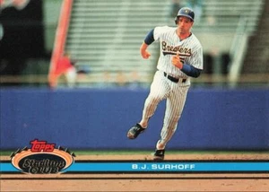 1991 Topps Stadium Club B.J. Surhoff Milwaukee Brewers #206 - Picture 1 of 2