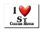 St Columb Minor, Cornwall, England - Fridge Magnet Souvenir Uk