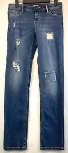 Pantalones de mezclilla Roxy - para mujer talla 26 - azul - recto - tiro medio - desgastados (2665) - Imagen 1 de 23