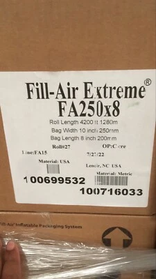 SEALED AIR 100699532 Fill Air Extreme Inflatable Packaging 4200' X 10 X 8 NEW - Image 1 of 2