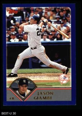 2003 Topps #30 Jason Giambi Yankees 8 - NM/MT - Image 1 of 2