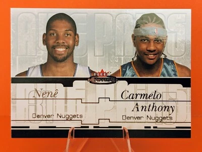 2003-04 Fleer Mystique AWE PAIRS #8AP Carmelo Anthony Nene #/500 RC - Image 1 of 2
