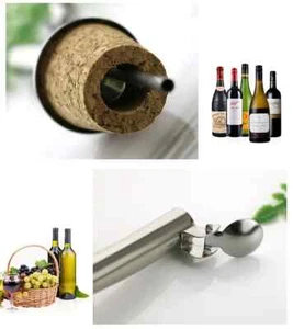 4 Pcs Tapa Con Corcho Para Botellas de Vino, Aceite, Vinagre Tapa Dispensadora - Picture 1 of 8