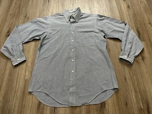 Vintage Huntington Men’s Long Staple Cotton Button Up Long Sleeve Shirt Size M - Picture 1 of 9