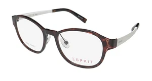 NEW ESPRIT 17518 EYEGLASS FRAME OVAL FULL-RIM WOMENS BROWN PLASTIC 545 48-17-135 - Picture 1 of 8