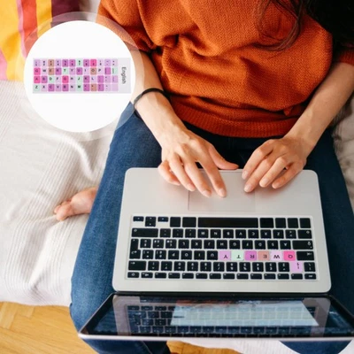  2 Sheets Keyboard Aufkleber Laptop Tastatur Laptop-Aufkleber Kleine - Bild 1 von 4