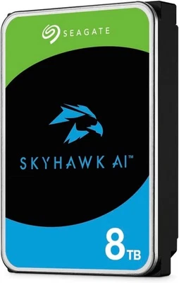 Seagate SkyHawk AI 8TB 3.5" SATA 6Gb/s Surveillance HDD, 256MB Cache - ST8000VE0 - Image 1 of 4