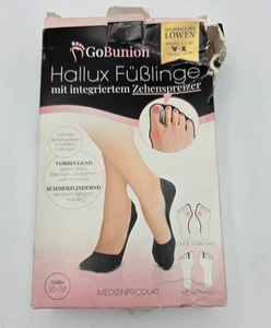 Hallux Füßlinge mit integriertem Zehenspreizer Gr 35-38 Schwarz GoBunion Wie Neu - Bild 1 von 7