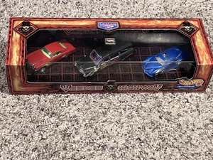 1999 HOT WHEELS COLLECTIBLES VOODOO HIGHWAY 3 CAR SET - Monte Carlo, Hearse - Picture 1 of 3