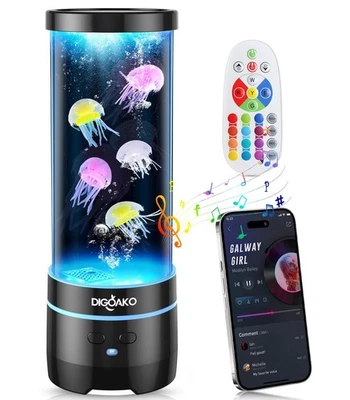 Lámpara Medusa Altavoz Bluetooth con Ruido Blanco, 17 Colores Flotante Jelly Fi... Foto 1 de 4