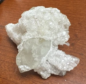 rare quartz with apophyllite from Inner mongolia 62g Interesting Cluster - Picture 1 of 3