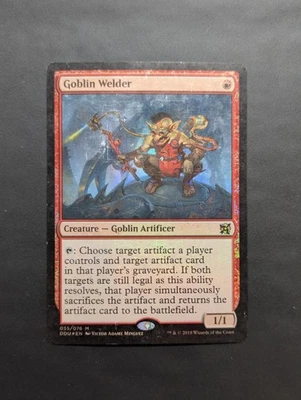 Mtg Goblin Welder FOIL Duel Decks: Elves Vs. Inventors Magic The Gathering - MP - Image 1 of 2