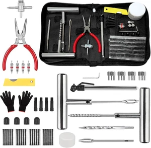 Kit Reparación Neumáticos 59Pcs Herramienta De Reparación De Pinchazos Para Neum - Imagen 1 de 12
