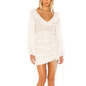 Vestido Jens Pirate Booty Vambelle Mini Rayas en Oro Blanco XS - Imagen 1 de 8