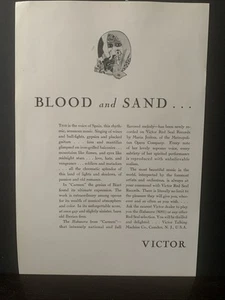 Publicidad publicitaria vintage de Víctor Sangre y Arena Voz de España 1928 - Imagen 1 de 2