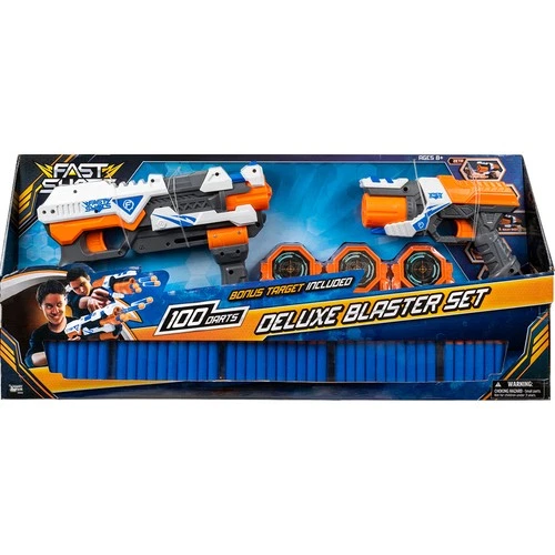 Game-Zone 590048 豪华 BLASTER 套装 100 DARTS — 第 1/1 张图片