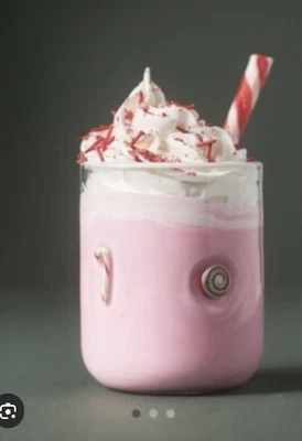 Anthropologie Icono Festivo Jugo Vidrio Bastón de Caramelo Vacaciones Navidad ¡NUEVO! Foto 1 de 4