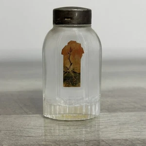 Vintage Cheramy EMPTY Talc Powder Bottle Metal Top Paper Label Vanity - Picture 1 of 13