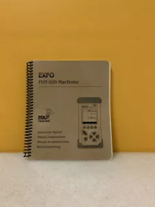 Exfo MAN-100-I.1ML 05/99 FOT-920 Maxtester Instruction Manual - Picture 1 of 2