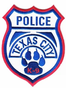 Texas City Police K9 Canine patch  TX NEW - Picture 1 of 1