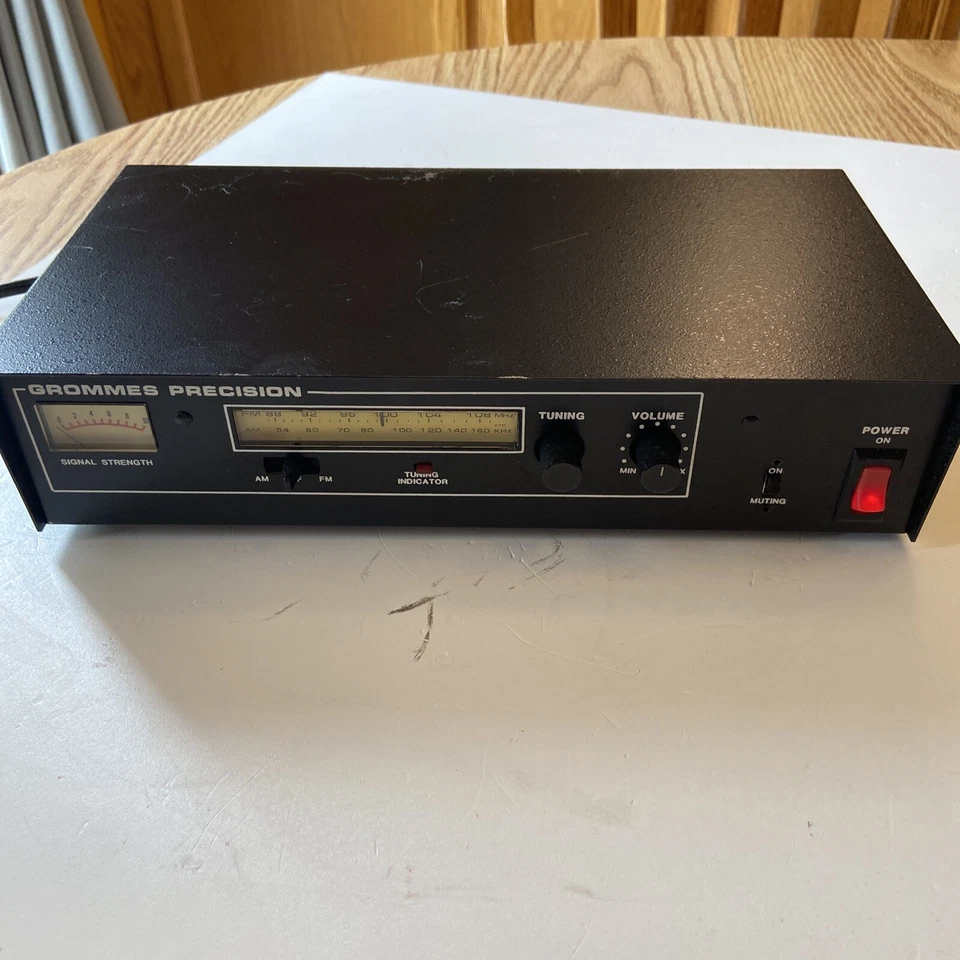 Amplificador de línea telefónica sintonizador de radio AM FM pantalla T-112H Grommes Precision #J Foto 1 de 4