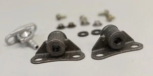 OEM HONDA CR 450R  Elsinore  GAS FUEL TANK BRACKETS MOUNTS SET PAIR  1981 - Picture 1 of 2