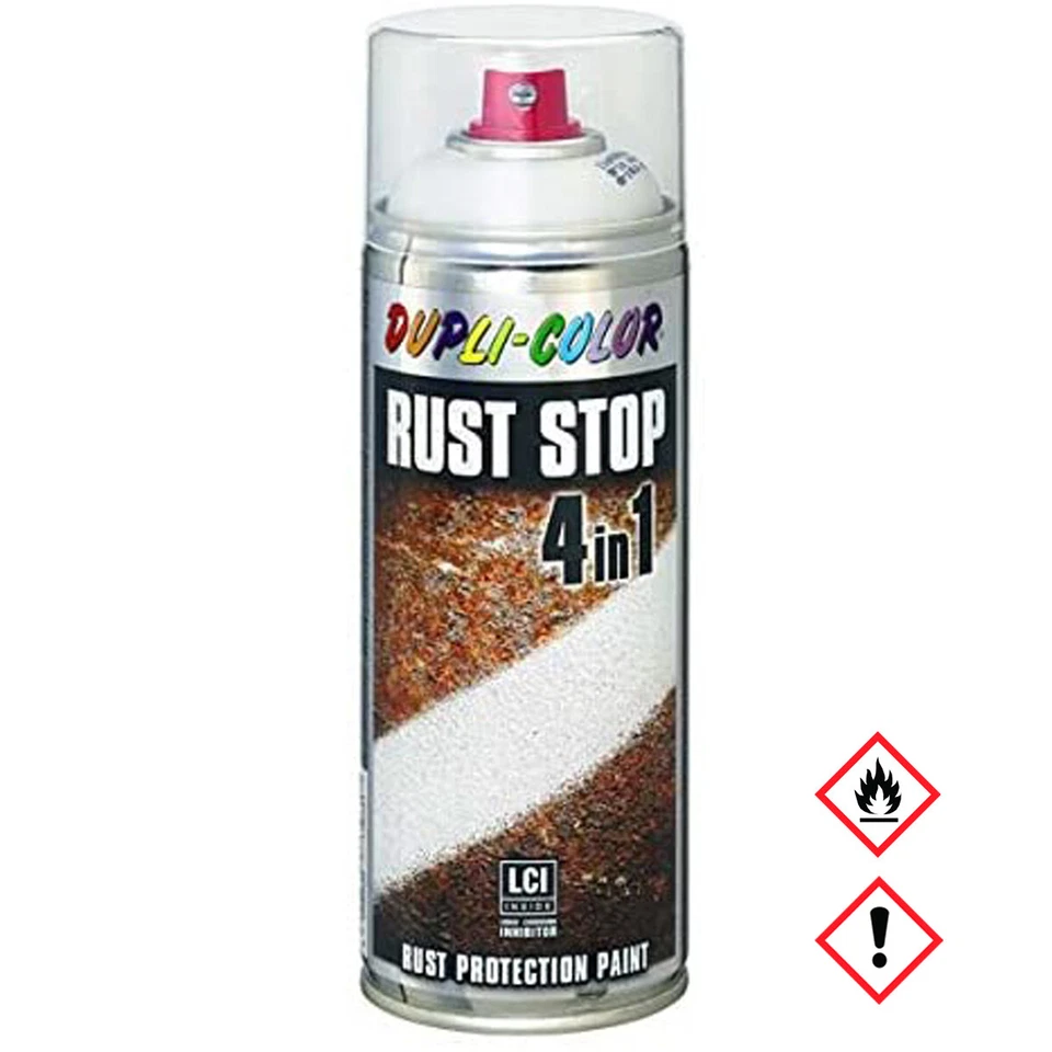 RUST STOP seidengrau seidenmatt hochdeckendes Farbspray 400ml - Bild 1 von 1
