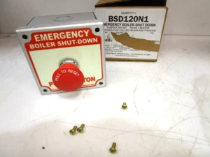 Botón pulsador de apagado de caldera de emergencia PILLA BSD120N1 NUEVO EN CAJA DE FÁBRICA - Imagen 1 de 6