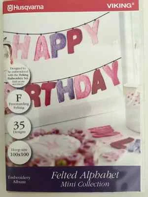 Husqvarna Viking Felted Alphababet Mini Collection-  #920430-096 New C1 - Image 1 of 2