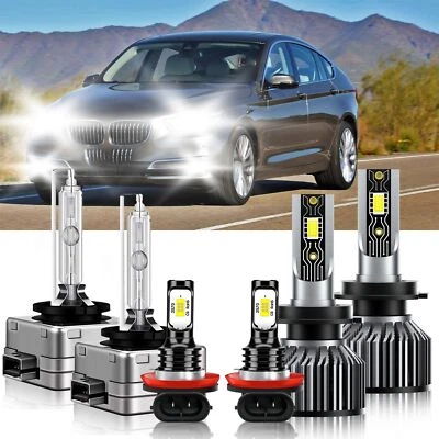 For BMW 550i GT xDrive 2010-2011 LED Headlight Bulb Hi&Low Beam Fog Light Kit - Изображение 1 из 4