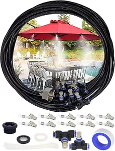 Tesmotor 18M Set Raffreddamento Nebulizzatore Spray Sistema Nebulizzatore Esterno 19 Ugelli Nebbia Ottone - Foto 1 di 7