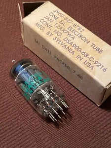 SYLVANIA, JAN 12AX7WA, July 1968 (7-68), Super Nice, NOS!!! - Picture 1 of 6