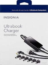 Insignia™ - 65W Charger for Select Ultrabooks - Black with interchangeable tips 