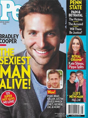 People Magazine Bradley Cooper Sexiest Man Alive Issue Penn State Kate Middleton - Image 1 of 4
