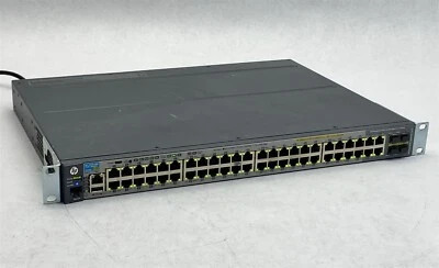 HP J9729A Procurve 2920-48G-POE+ 48-Port Gigabit Switch w/ J9731A + J9733A + PSU - Image 1 of 4