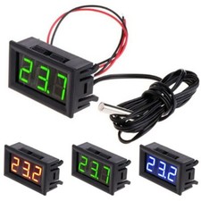 DC 5V-12V Digital LED Thermometer -50~ 110°C Car Meter Probe Monitor Temperature